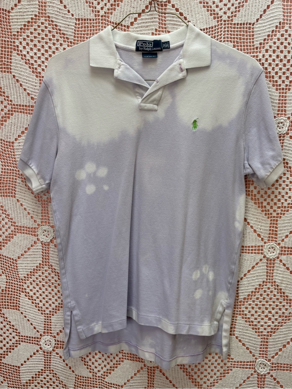 Vintage Polo by Ralph Lauren Lavender Tie Effect Polo Shirt